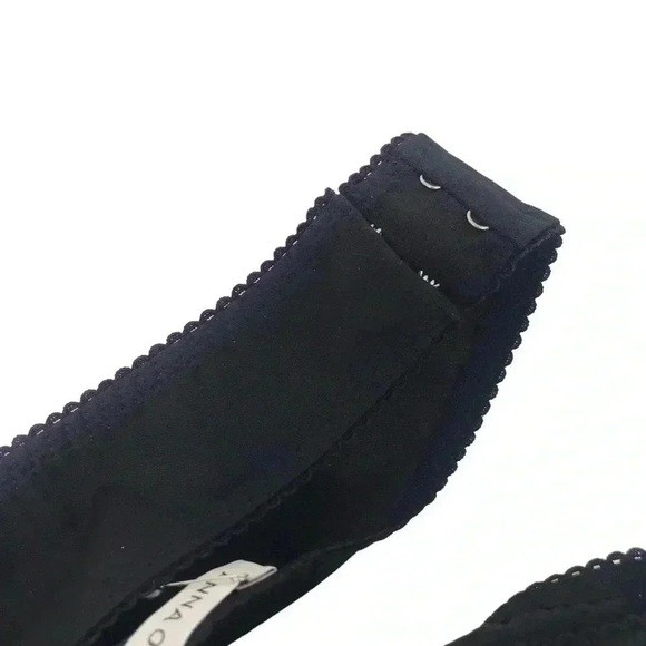 Anna October Wool Crossover Palazzo Pants Women’s 6 Black High Waist Slit NWT - Picture 10 of 16